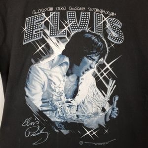 Elvis Presley Live In Last Vegas Rock Band M Shirt